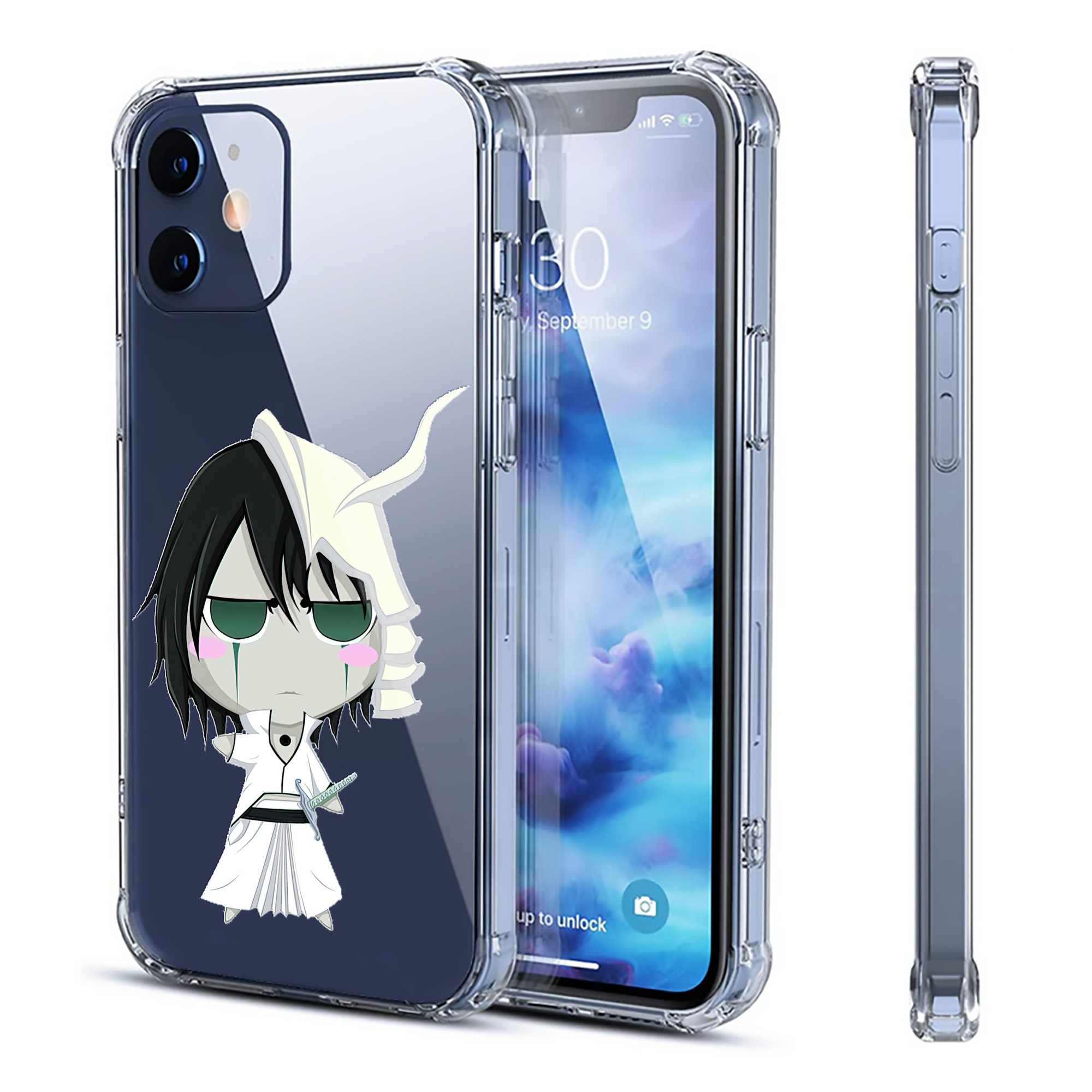 （画像用） ブリーチ ウルキオラ·シファー BLEACH Ulquiorra cifer 【iPhone 12シリーズ対応】透明スマホケース（クリアソフトケース）